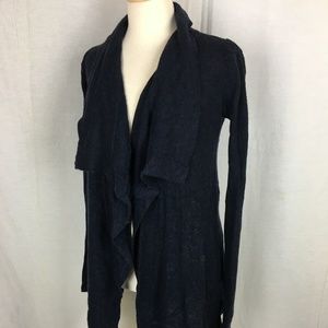 Zen Button Down Cardigan Cashmere Sweater XS Blue